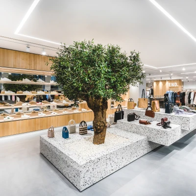 vuurbestendige olijfboom in de winkel
